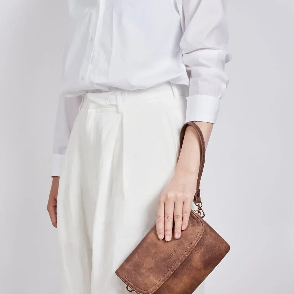 Small Vegan Leather Crossbody Bag with Multiple Carry Options for Women - Picture 3 of 6